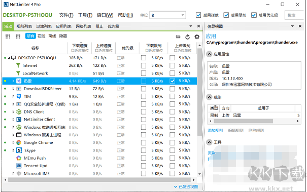 NetLimiter Pro(網速控制軟件)