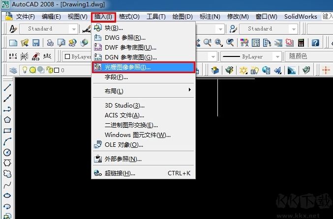 CAD圖紙中怎么插入JPG圖片？