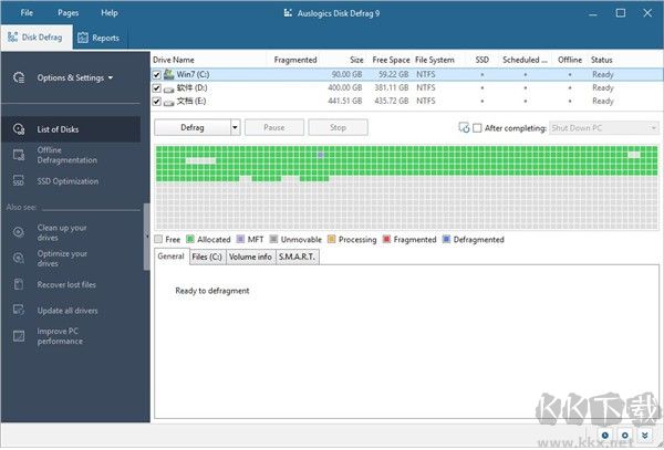 Auslogics Disk Defrag
