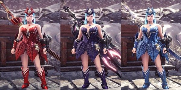 怪物獵人世界冰原煌黑龍緊身版防具MOD