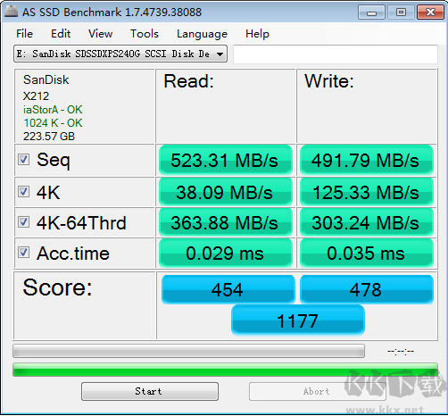 ASSSD(固態硬盤測試軟件AS SSD Benchmark)