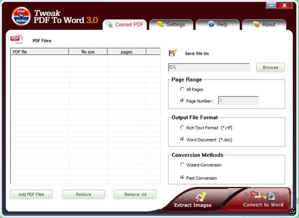 Tweak PDF To Word
