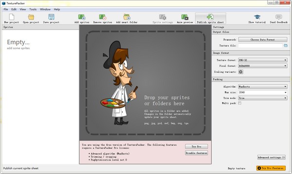 TexturePacker(圖片打包工具)