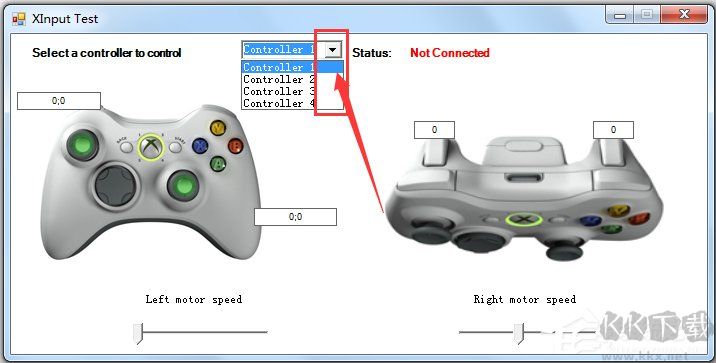 360手柄模擬器(Xinput Test)