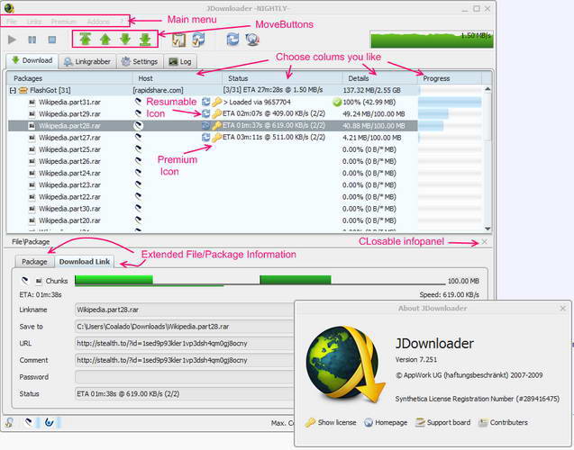 JDownloader下載