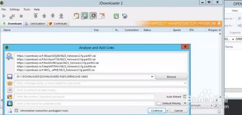JDownloader下載