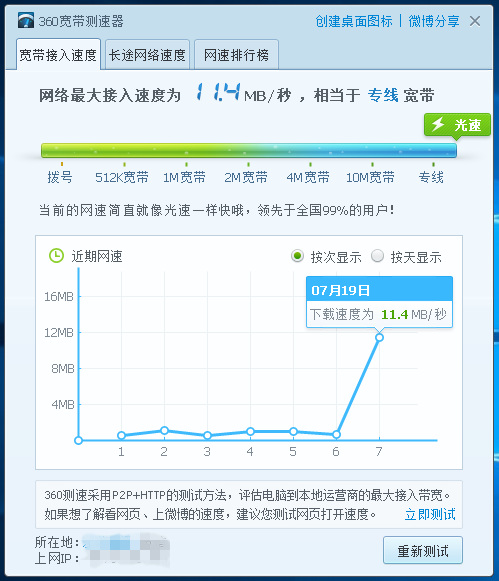 360寬帶測(cè)速器免安裝版下載