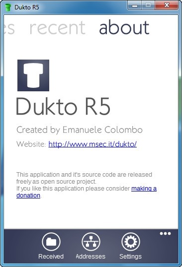 Dukto R5局域網(wǎng)文件傳輸軟件