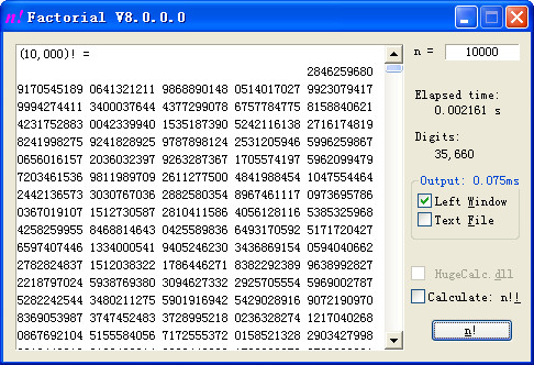 Factorial(階乘計算器) v8.2綠色版