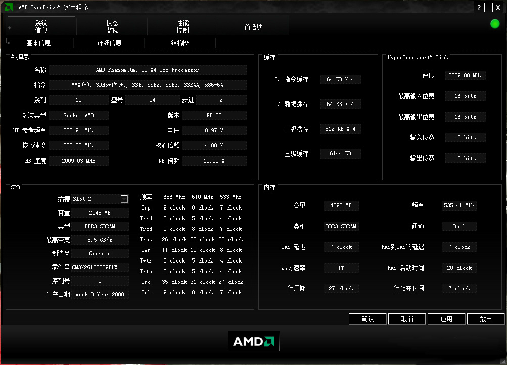 OverDrive(AMD超頻軟件)