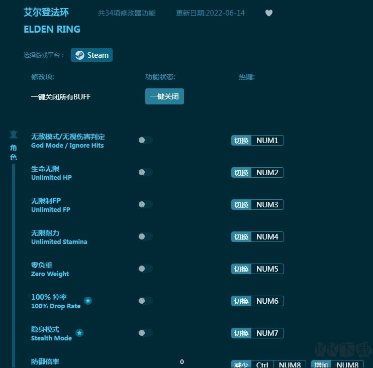 艾爾登法環多功能修改器