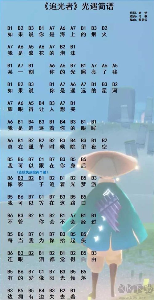 光遇琴譜合集 樂譜數字簡單版圖片大全