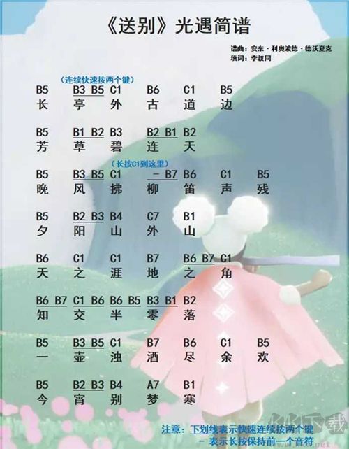 光遇琴譜合集 樂譜數字簡單版圖片大全