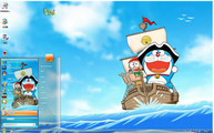 可愛哆啦A夢Win7主題 
