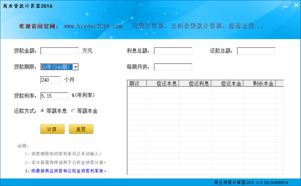 商業貸款計算器