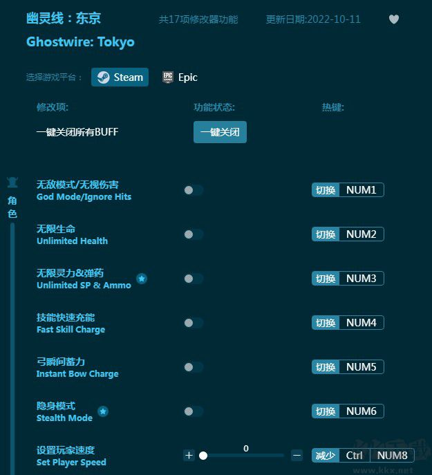 幽靈線東京全能修改器