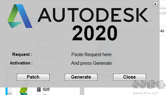 autocad2020注冊機64位