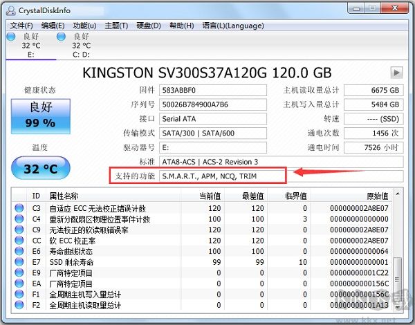 CrystalDiskInfo-硬盤檢測工具
