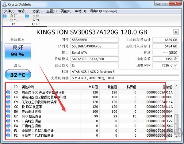 CrystalDiskInfo-硬盤檢測工具
