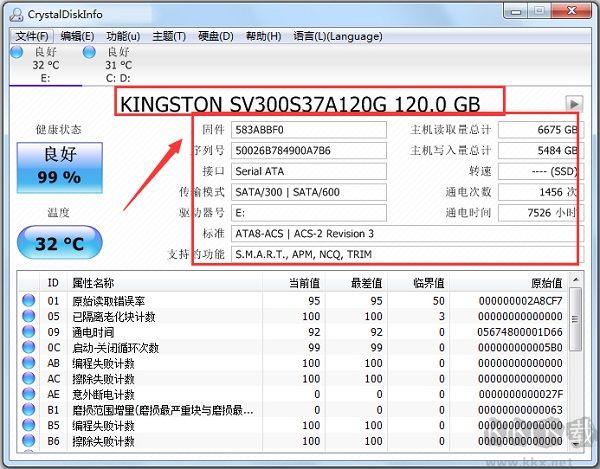 CrystalDiskInfo-硬盤檢測工具