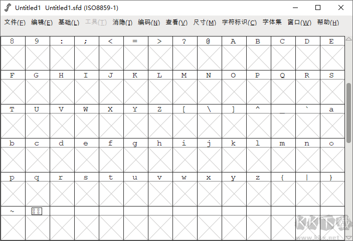 FontForge中文版(字體編輯制作軟件)