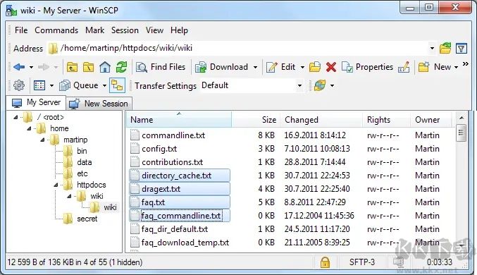 WinSCP(圖形化SFTP客戶端)