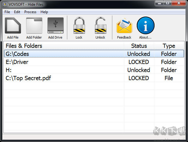 VovSoft Hide Files(文件隱藏工具)