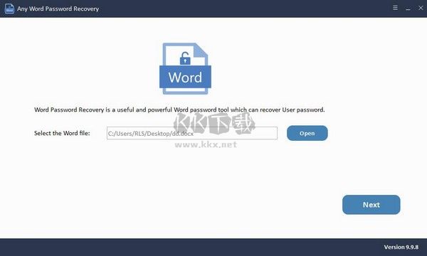 Any Word Password Recovery(word密碼恢復軟件)