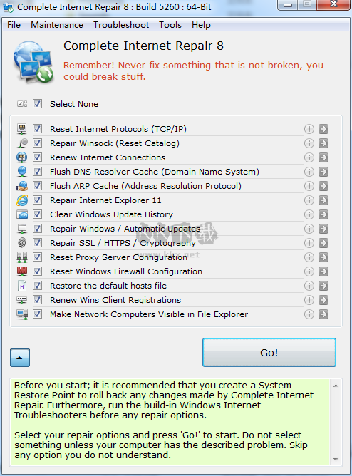 Complete Internet Repair(網絡修復工具)