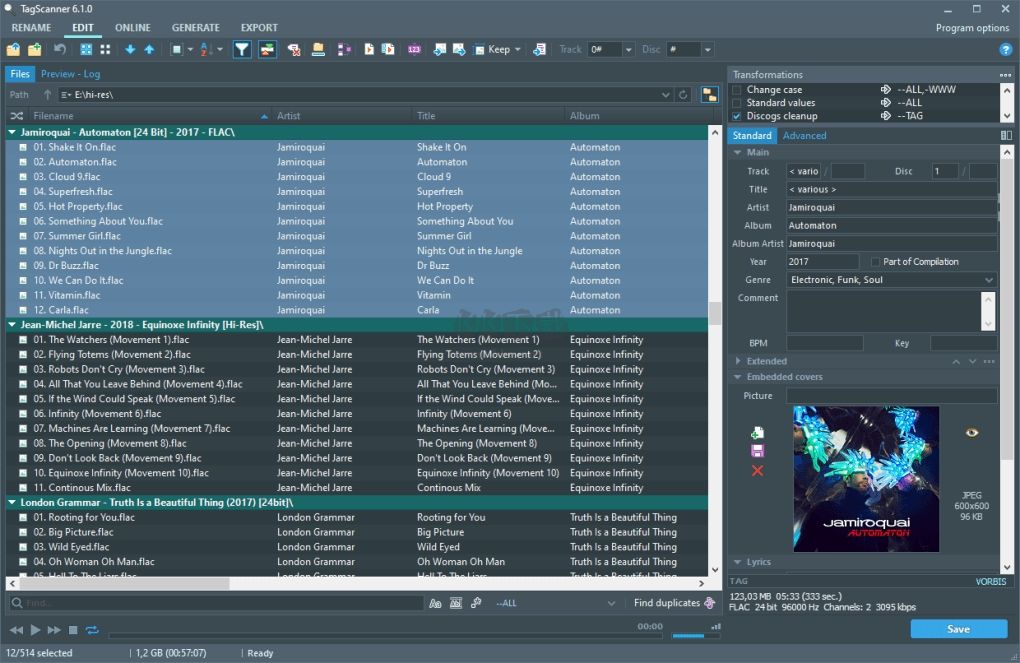 TagScanner(MP3標簽編輯器)