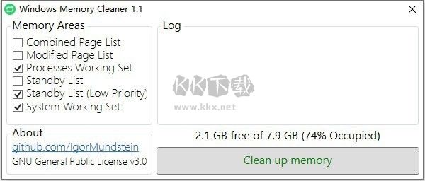 Win Memory Cleaner內存進程清理工具