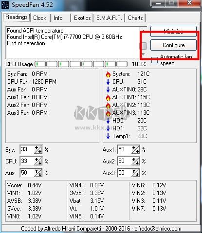 SpeedFan風扇調速工具