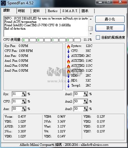SpeedFan風扇調速工具