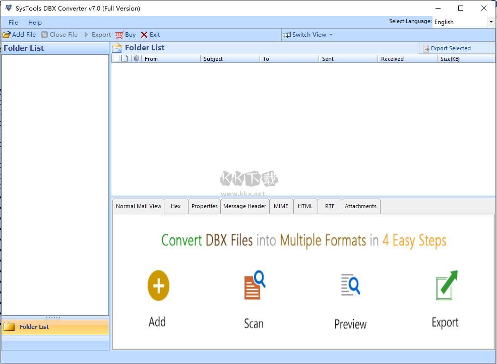 SysTools DBX to PST Converter(DBX轉換PST工具)