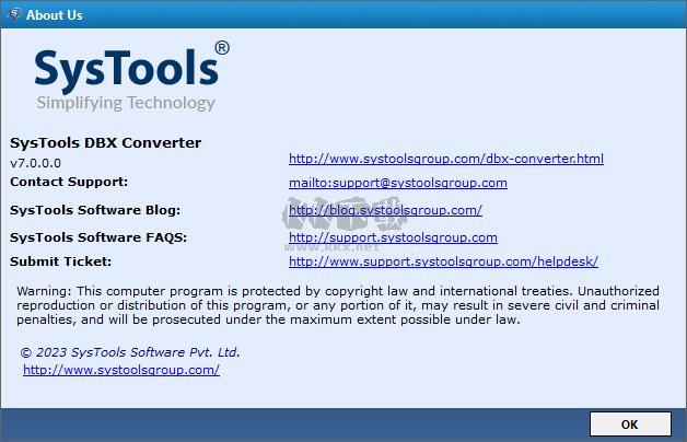 SysTools DBX to PST Converter(DBX轉換PST工具)