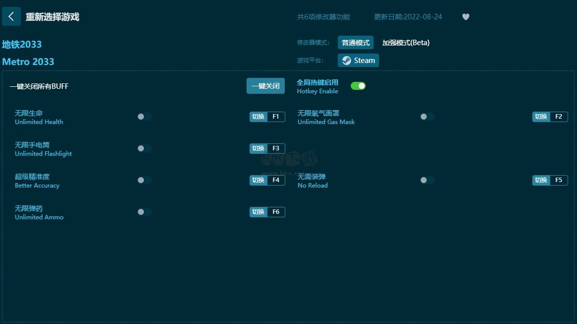 地鐵2033六項修改器
