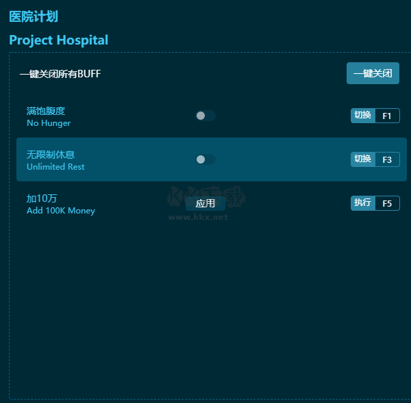 醫(yī)院計劃五項修改器