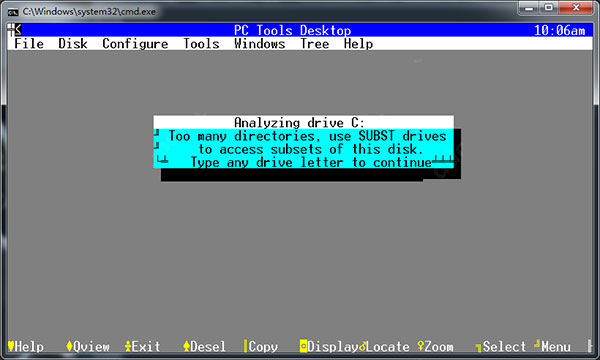 PCTools(DOS硬盤掃描修復工具)