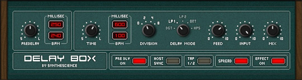Delay Box(音頻延遲效果插件)