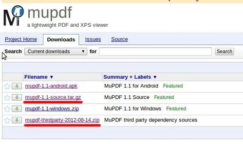 MuPDF(PDF閱讀器)