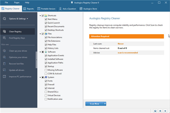 Auslogics Registry Cleane(系統注冊表清理軟件)