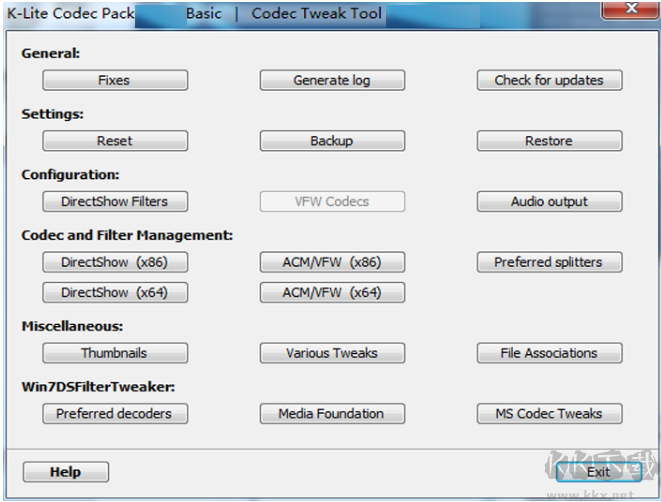 K-Lite Codec Pack Basic官網版