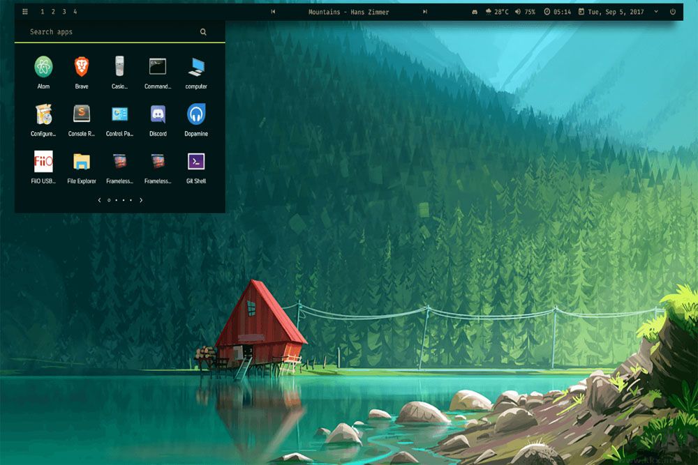 雨滴桌面秀(Rainmeter)