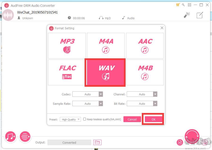 AudFree DRM Audio Converter(音頻轉換工具)