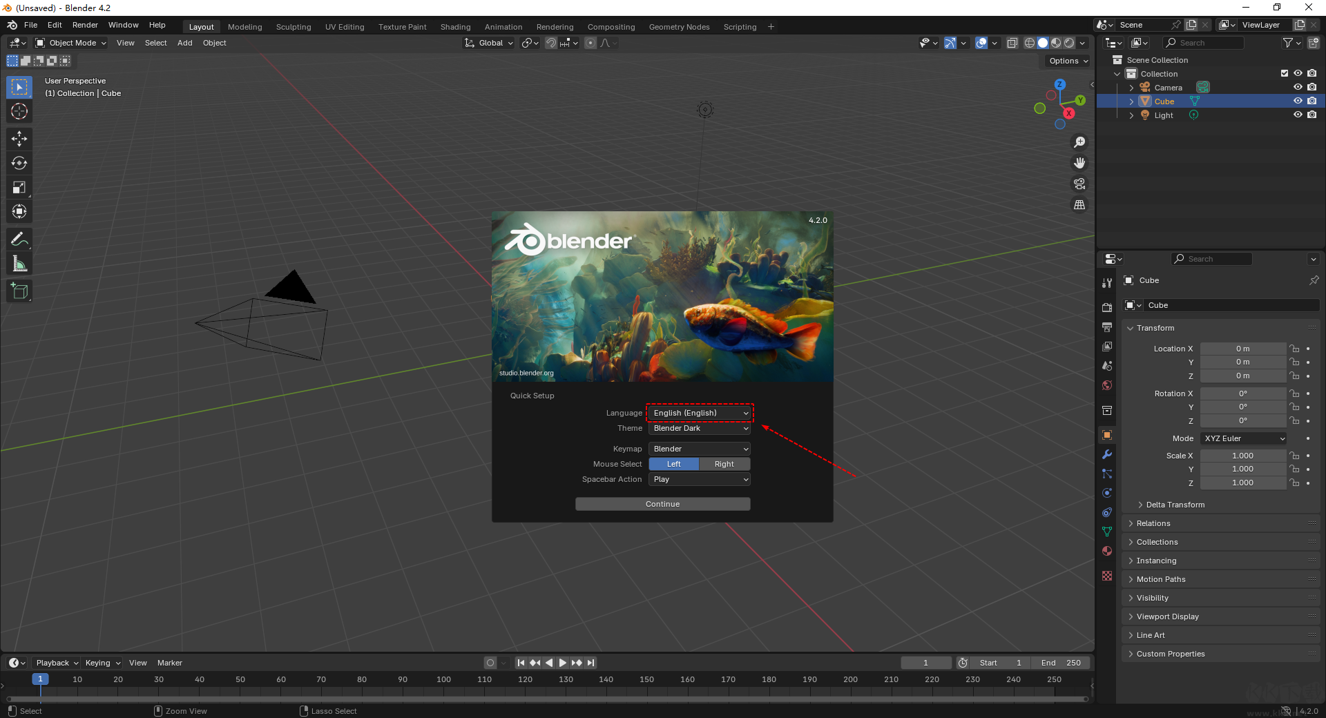 blender怎么設置中文-blender設置中文教程