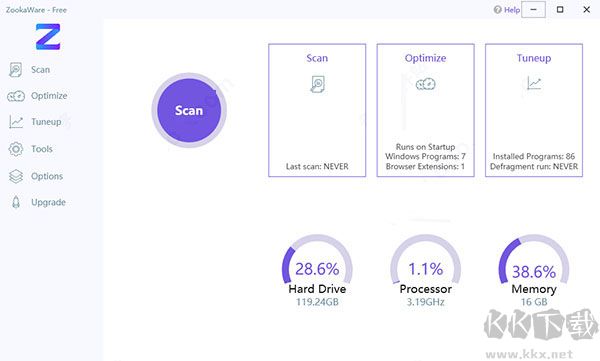 ZookaWare Pro(電腦優化清理軟件)