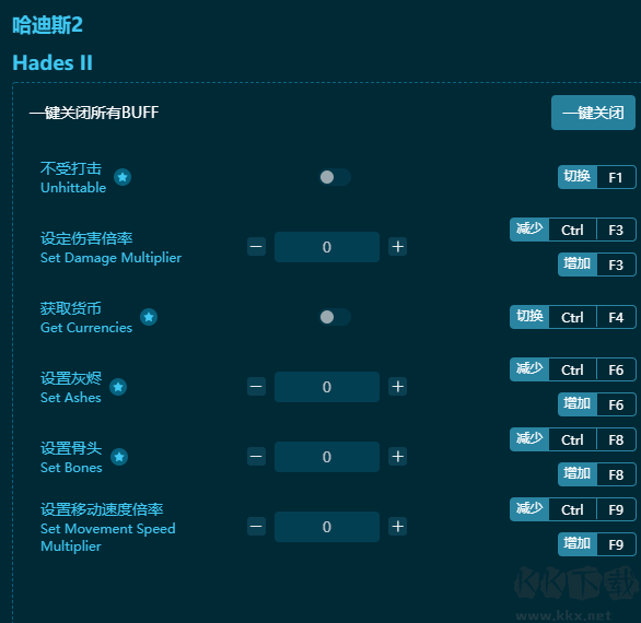 哈迪斯2十六項修改器綠色版