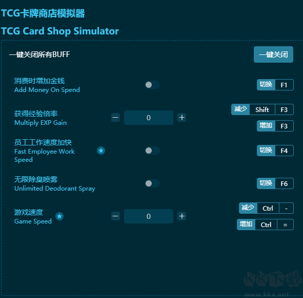 TCG卡牌商店模擬器二十八項修改器最新版