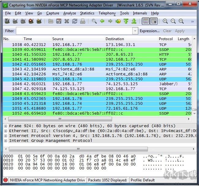 wireshark(網絡抓包工具)