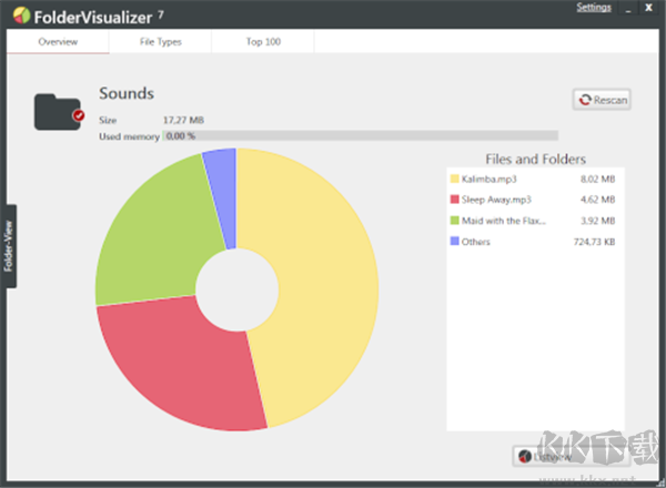 FolderVisualizer(硬盤空間分析工具)